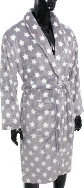 Халат чоловічий La Nuit Зірки р. M сірий 