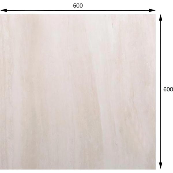Плитка Allore Group Travertine Ivory F P 600x600 R Mat 