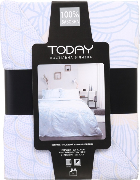 Комплект постельного белья Vitre 2.0 серый Today 