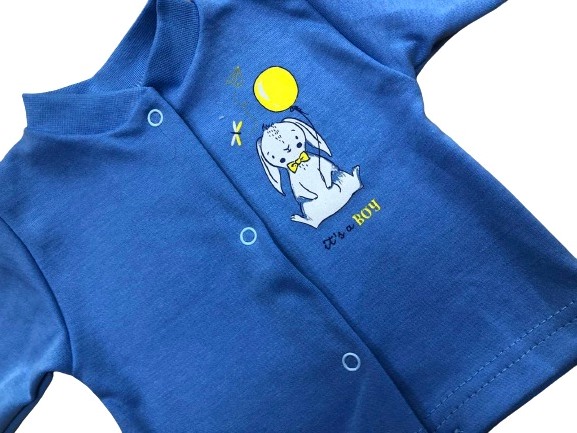 Кофточка детская для мальчика Bambinelli р.80 голубой Кф301-6 