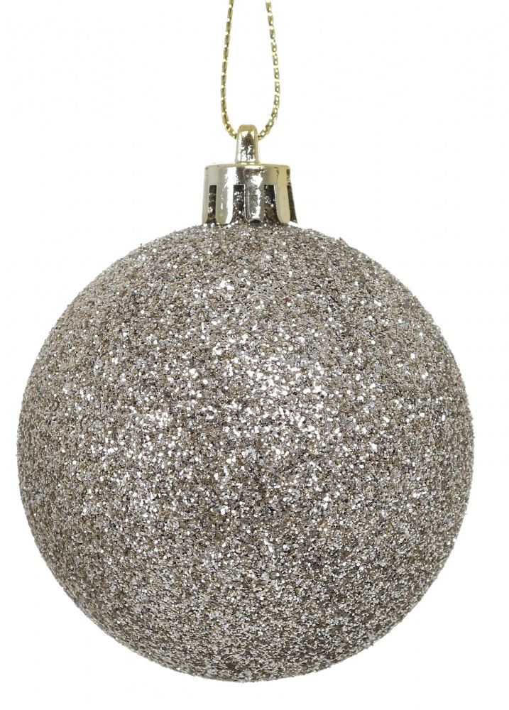 Набір ялинкових куль Класика шампань d 60 мм 30 шт./уп.