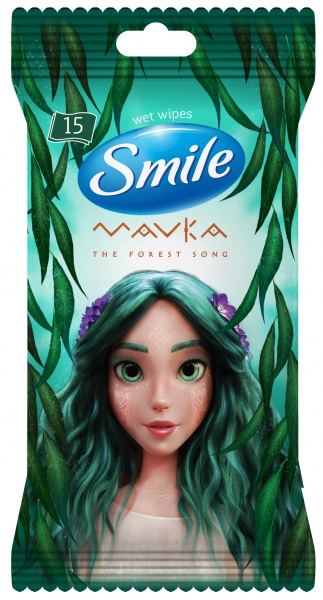 Вологі серветки Smile MAVKA 15 шт.