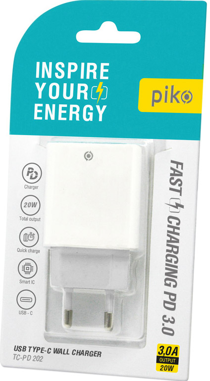 Зарядное устройство Piko TC-PD202 White (1283126515132)
