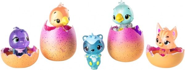 Набор Spin Master Hatchimals из четырех коллекционных фигурок в яйцах + бонусная фигурка в ассортименте 4 сезон 