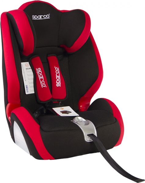 Автокрісло-бустер Sparco 1+2+3 (9-36кг) червоний 106609
