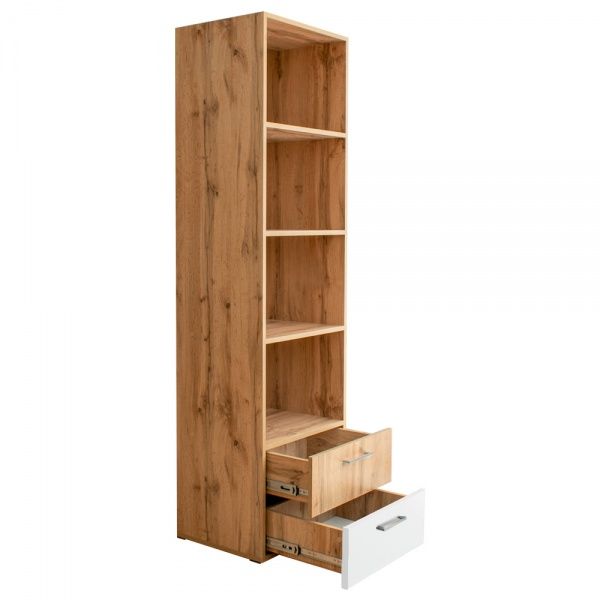 Етажерка пристінна DC 1800х500х400 мм дуб тахо/білий (Пабло)