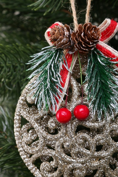 Декоративная подвеска Медальон с декором 10 см HF20Y2-03 золотой