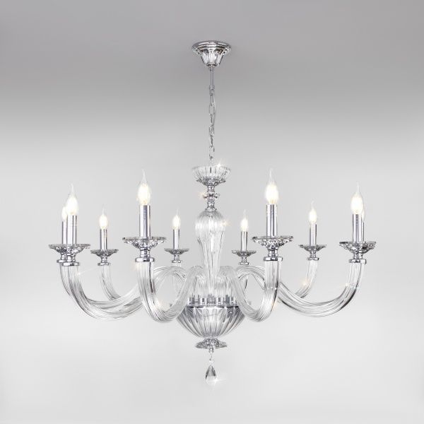 Люстра підвісна Strotskis Olenna 10x60 Вт E14 хром 318/10 