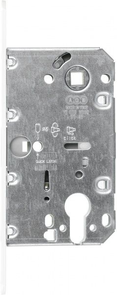 Дверний замок міжкімнатний AGB Mediana Polaris B061035091 білий