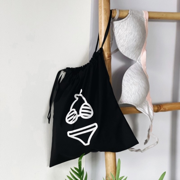 Органайзер текстильний Organize M-beach Beach бавовняний для речей чорний 350x300 мм