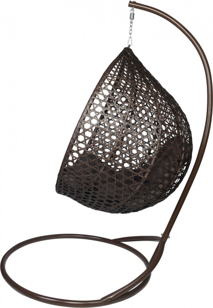 Кресло-кокон Фиеста 80х108х118 см с подушкой темно-коричневый