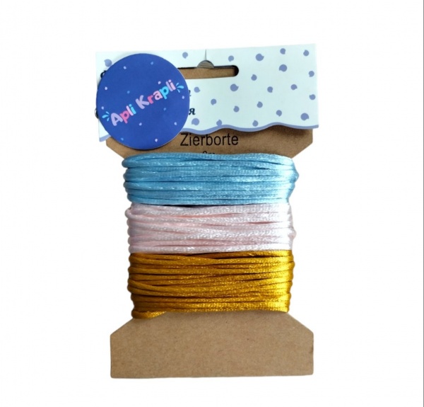 Набір для творчості Шнур (3 кольори по 3 м) АпліКраплі 