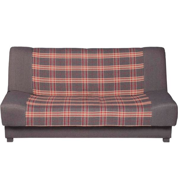 Диван Берегиня Кантри 1920х970х970 мм серый в клеточку