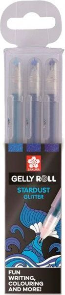 Набор ручек гелевых Sakura STARDUST OCEAN 3 цвета POXPGBSTA3C 