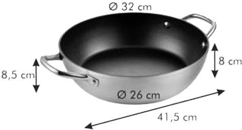 Сковорода с ручками GrandChef 32 см 606862 Tescoma