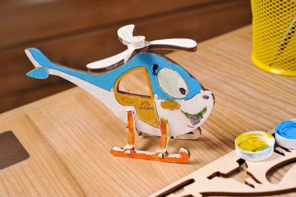 Раскраска UGEARS Вертолет