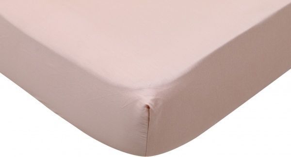 Простынь на резинке Solid 160x200 см бежевый Luna