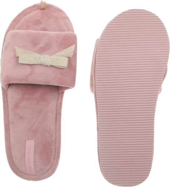 Тапки домашние Twins HS-VL велюровые с бантом р. 36 - 37 бежевый 