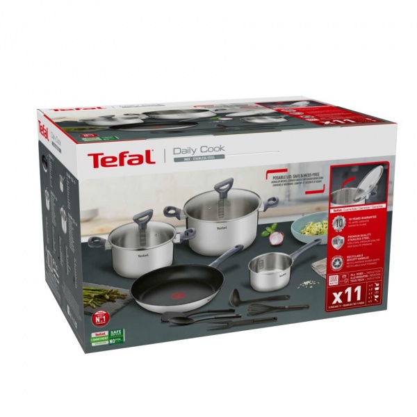 Набор посуды Daily Cook 11 предметов G713SB45 Tefal