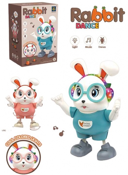 Іграшка музична Shantou Зайчик 2 кольори в асортименті 373-66A