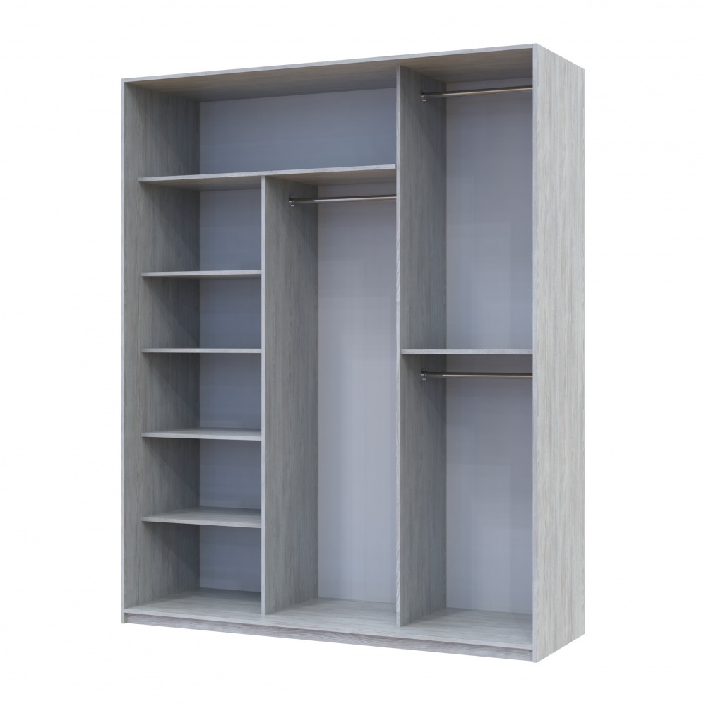 Шафа-купе Сіті Лайт Doros ДСПдзеркало 1,8 м 1800x600x2250 мм сосна натті двері ДСП/дзеркало