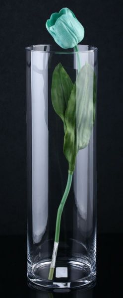 Ваза скляна Циліндр 16х50 см