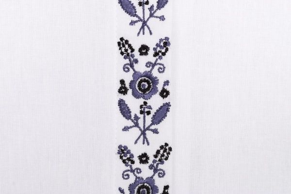 Сорочка Гармонiя шкільна з синьою вишивкою р.152 білий 