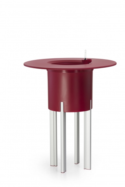 Горшок пластиковый Mondum Медитеранео 40x45x28 круглый 28л красный 