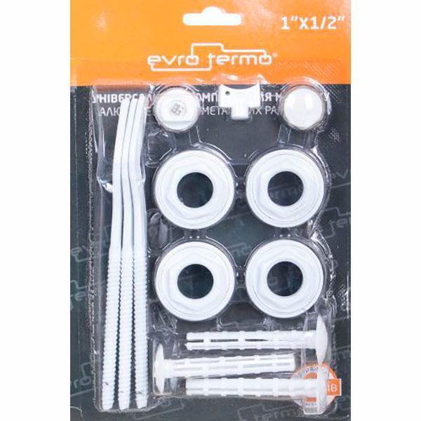 Комплект Evro-Termo для радиаторов 1/2 с креплением