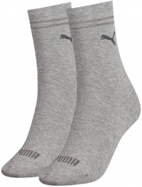 Носки Puma PUMA WOMEN SOCK 2P GREY MELANGE 90795703 р.39-42 серый