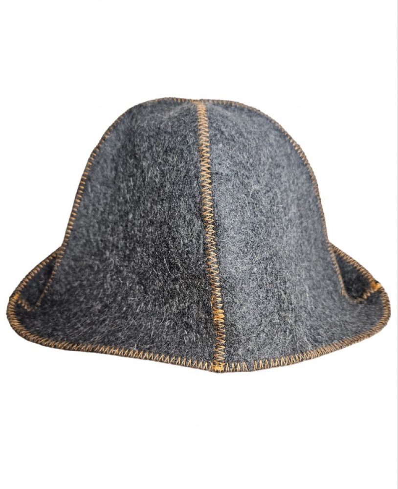 Шапка для сауны Sauna PRO банщик серая