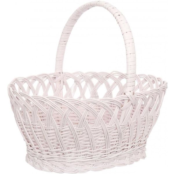 Кошик плетений 44х35х41 см 1489 рожевий