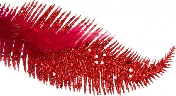 Декорація новорічна Пташка з пір'яним хвостом 25 см EPI-EYJY7947-14 