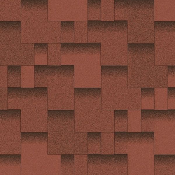 Бітумна черепиця Aquaizol Акцент Стиглий гранат (3 м.кв.)