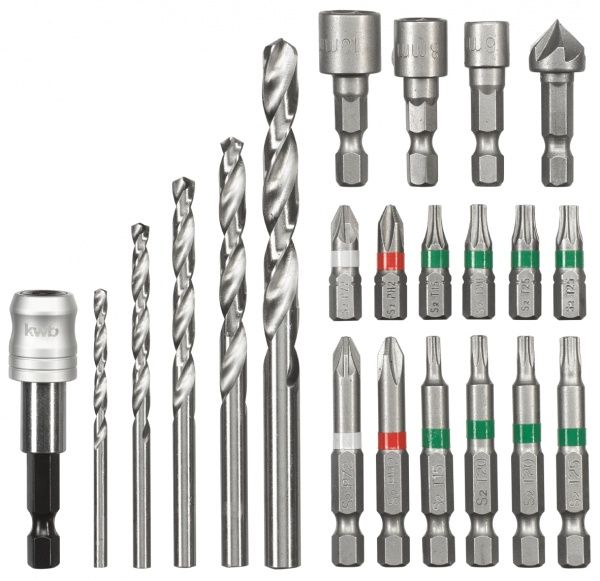 Набор бит и сверл KWB 22 шт. 108806