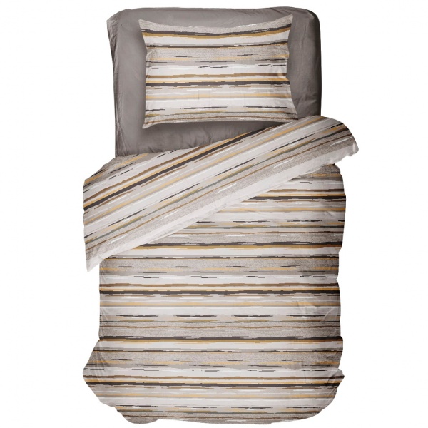 Комплект постельного белья 1,5 Band бежево-коричневый UP! (Underprice) 
