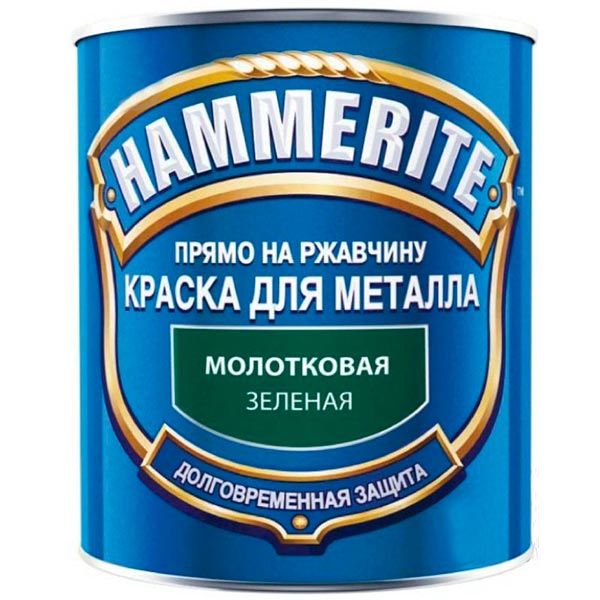 Емаль Hammerite молоткова темно-зелений 0,75л