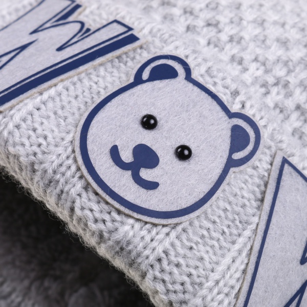 Шапочка дитяча для дівчинки Kraft+ р.42-44 світло-сірий 2264 