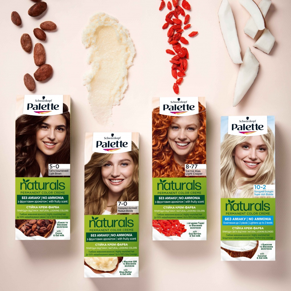 Фарба для волосся Palette Naturals Naturals 7-65 золотистий середньо-русявий 110 мл