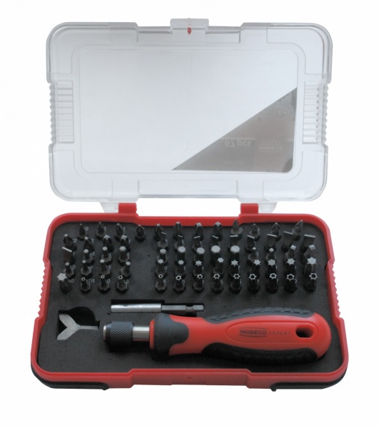 Отвертка со сменными насадками Modeco 67 шт. Expert MN-14-207