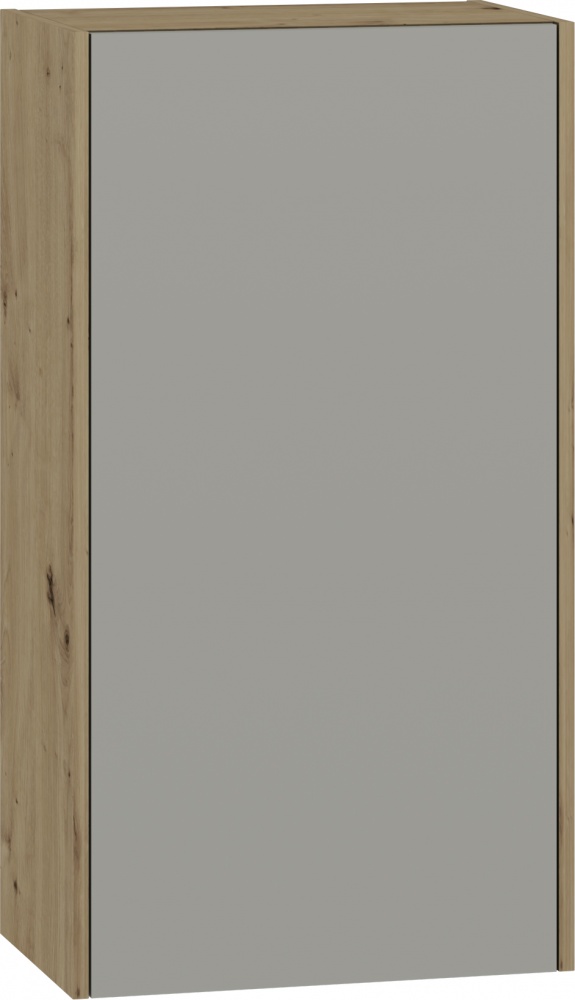 Шкаф верхний МС Злата 50х92х32 шиншилла серая/дуб артизан Грейд
