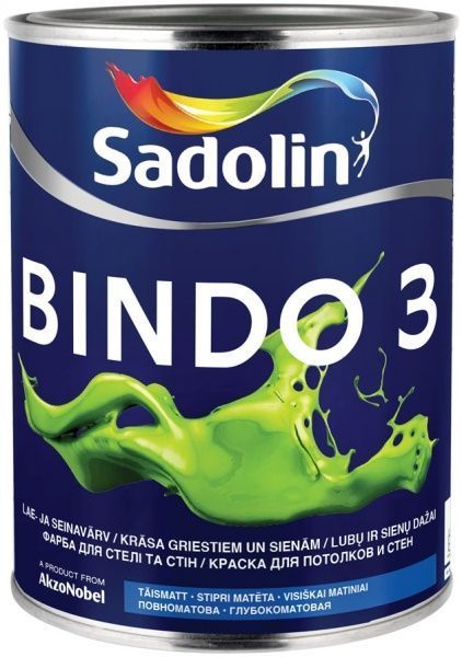 Фарба Sadolin Bindo 3 WO білий 1л