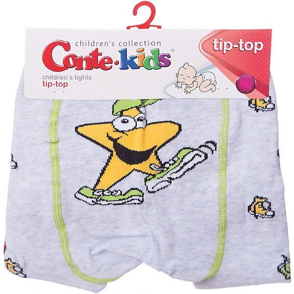 Колготки дитячі Conte-Kids TIP-TOP 441 р.62-74 світло-сірий 