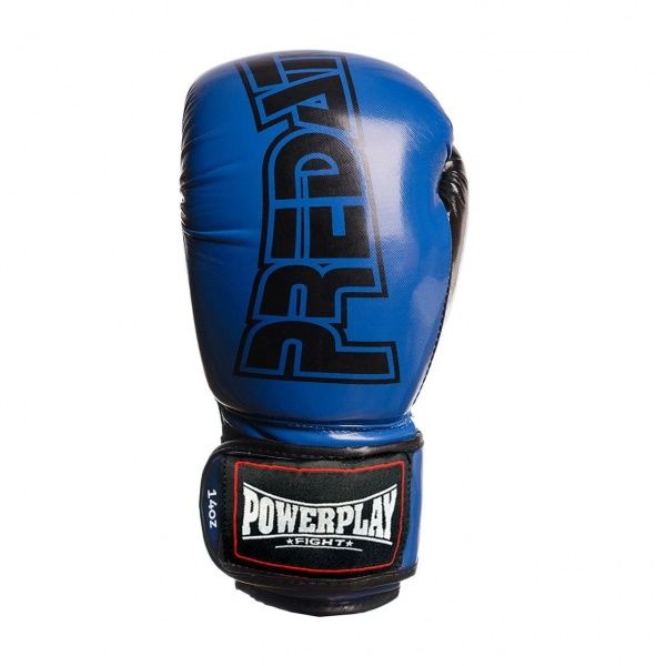 Боксерские перчатки PowerPlay р. 16 16oz 3017_16oz черно-синий