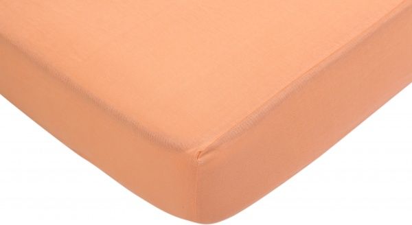 Простирадло на резинці 140x200 см персиковий Luna 