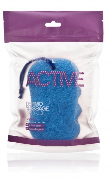 Мочалка масажна Suavipiel червоно-синя 