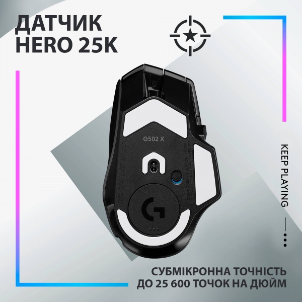 Мишка бездротова Logitech G502 X Plus black (910-006162) 