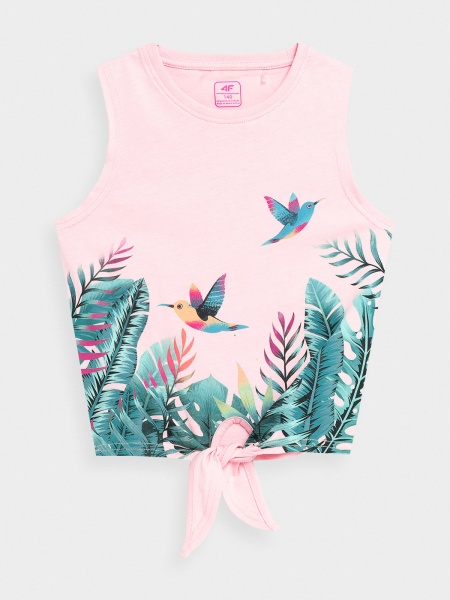 Футболка 4F TSHIRT F391 4FJSS23TTSHF391-56S р.158 рожевий