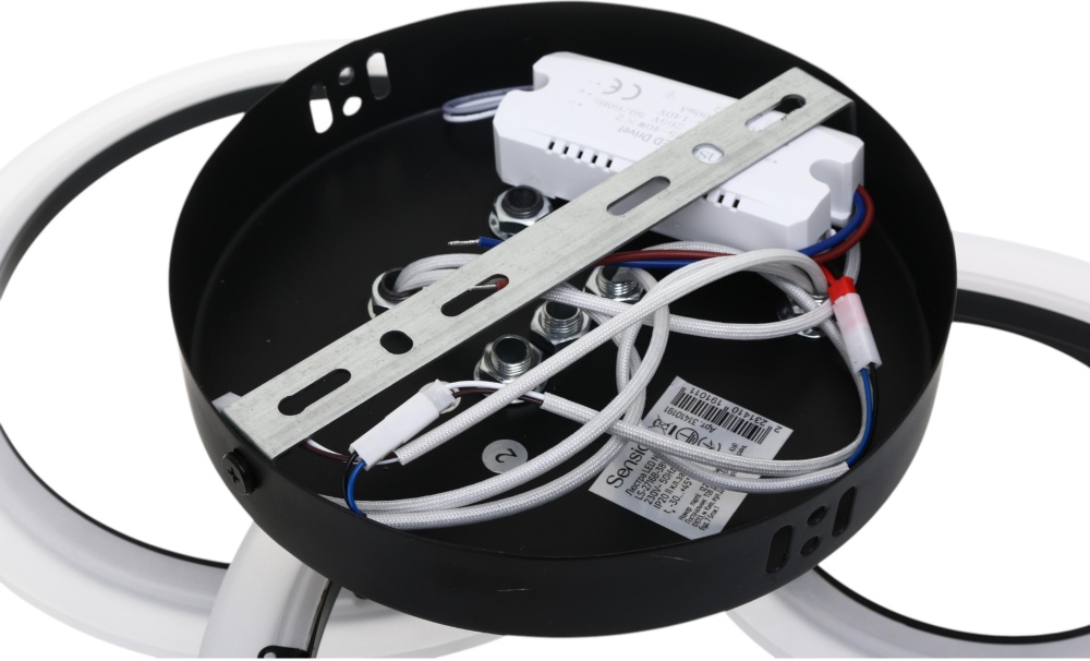 Люстра потолочная Sensio Nicca 38 Вт черный LS-2716B-38W