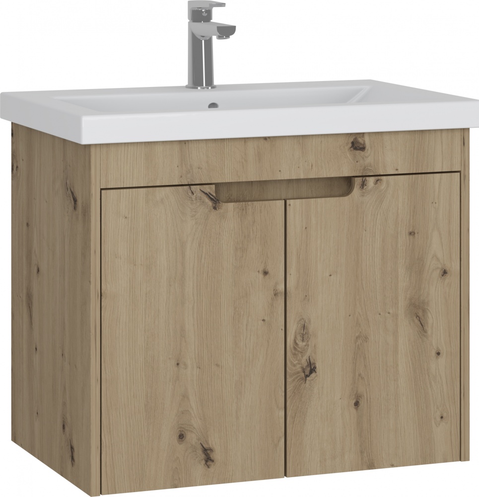 Тумба консольная Грейд Lina дуб артизан под умывальник Como 70